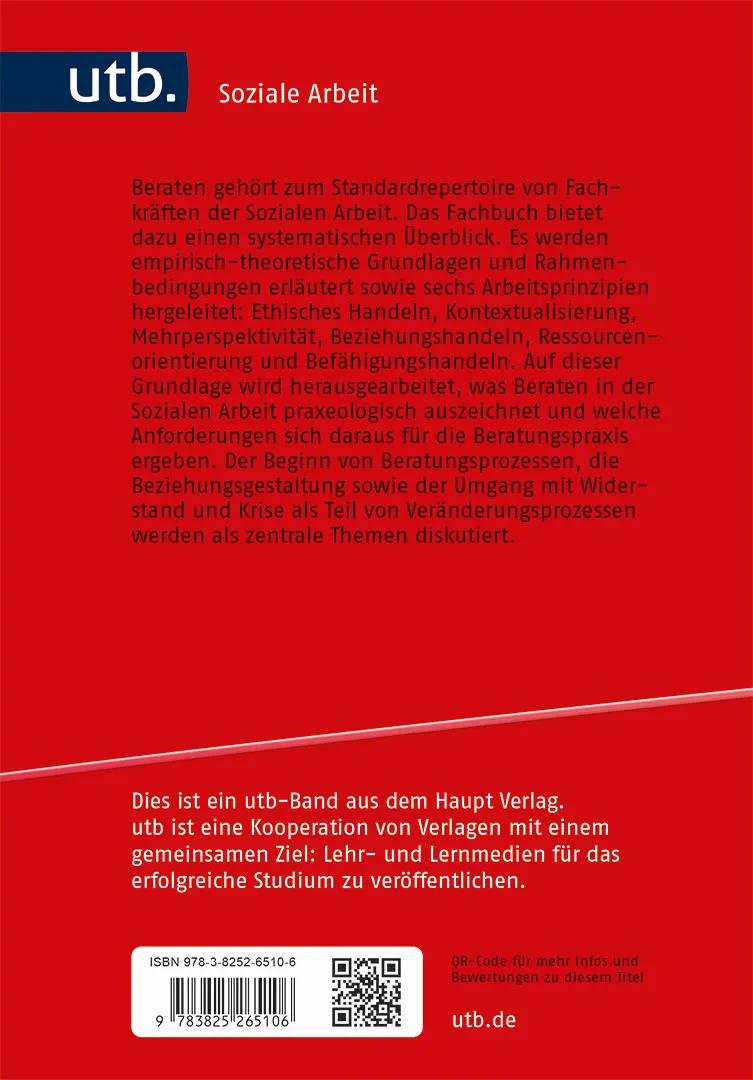 Rückseitencover Beraten in der Sozialen Arbeit