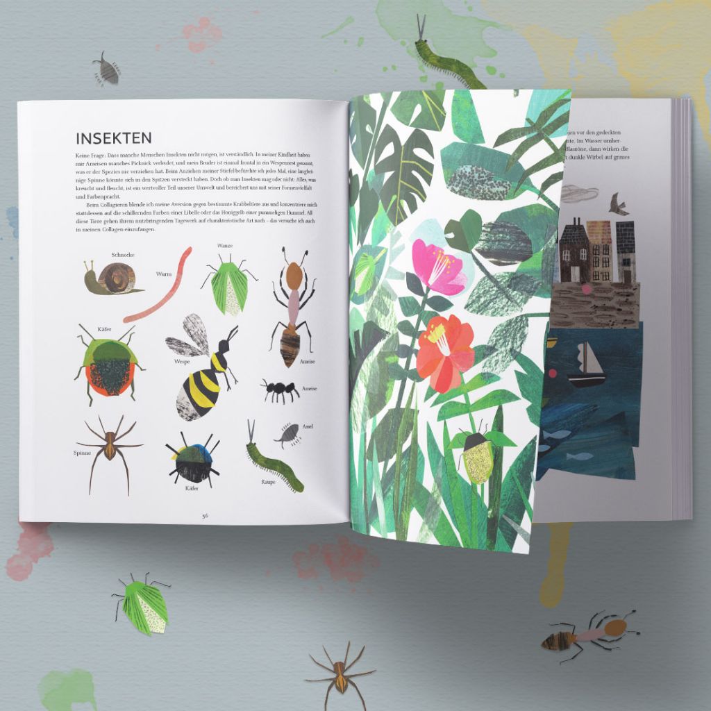 Paper Pictures - Collagen aus bemaltem Papier